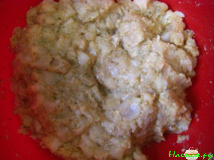 Мини-котлетки рыбные с жаренной картошкой