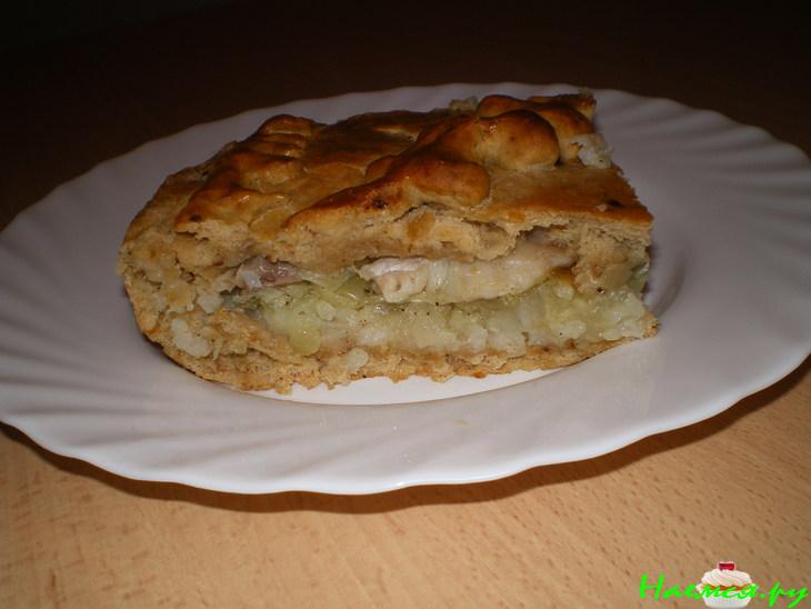 Простой пирог с пангазиусом и рисом