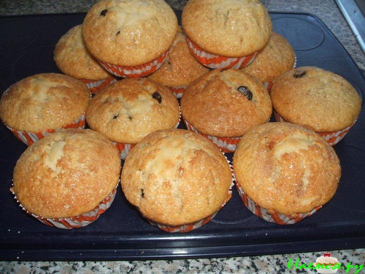 Медовые маффинцы с шоколадом