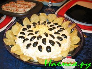 Куриный салат "Подсолнух"