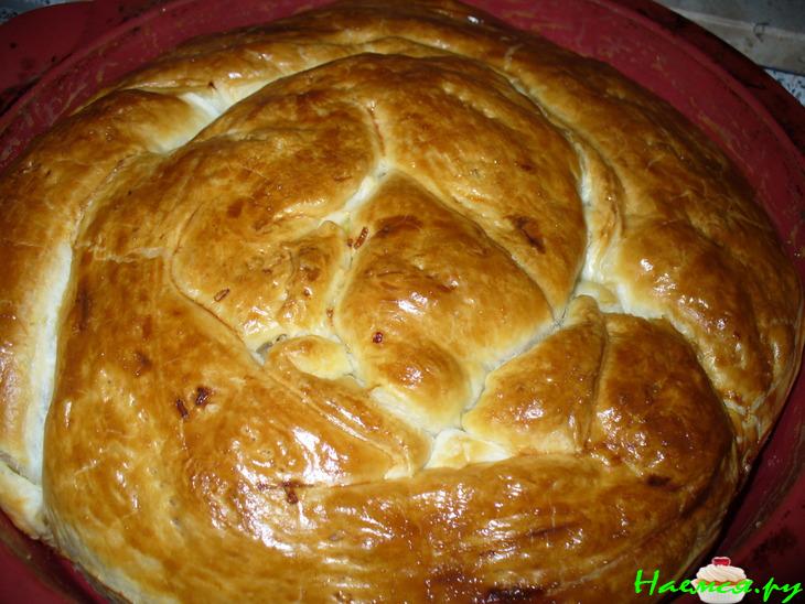 Пирог ' Помятый ' (с куриными потрошками и рисом)