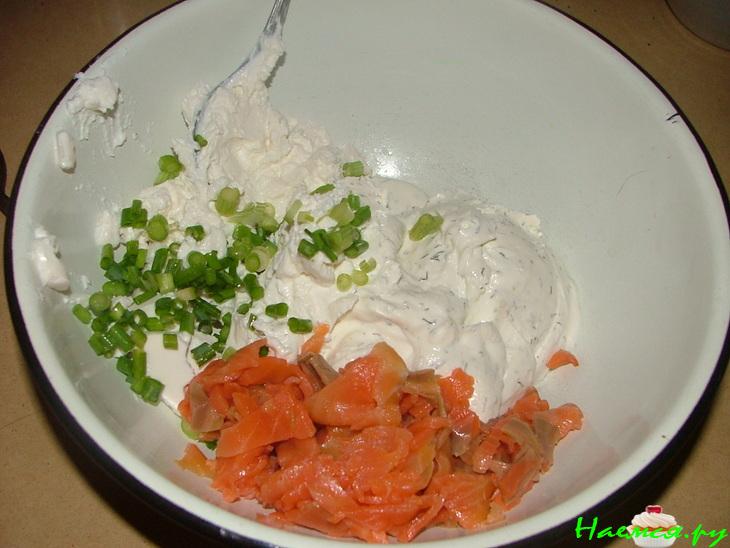 Сырный паштет с лососем