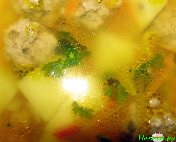 Супчик с фрикадельками