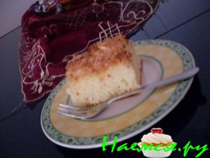 Кокосовый пирог с ванилью