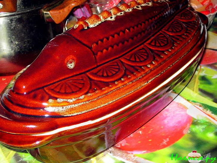 Рыбка с овощами (филе окуня)