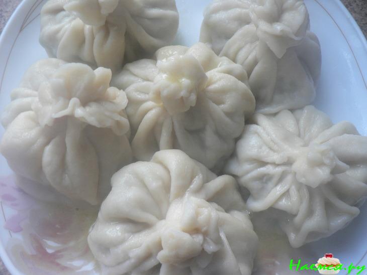 Хинкали со свининой и аджикой