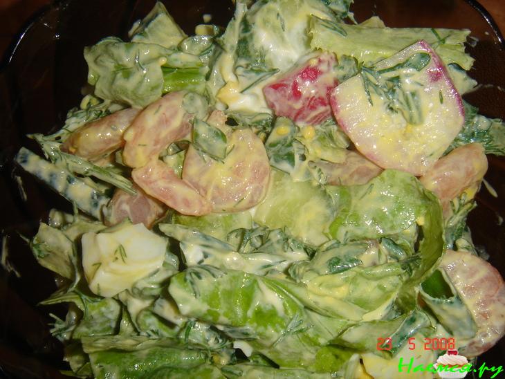 Салатик "Весна в душе и на столе"