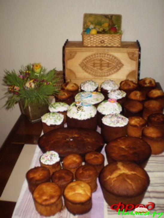 Кулич пасхальный на сметане и молоке