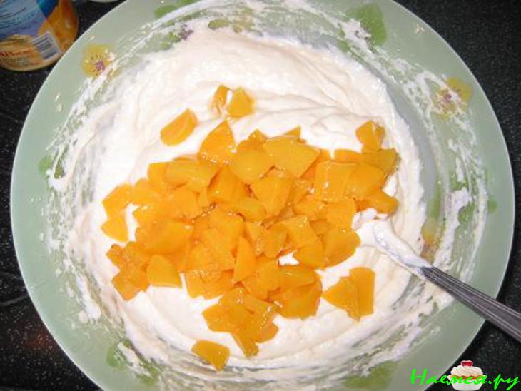 Персиковый торт - суфле