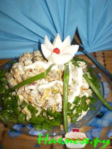 Салат печеночный