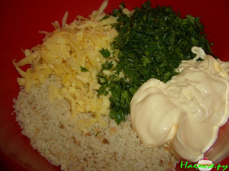 Запеченная рыба с сыром и укропом