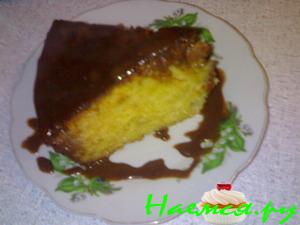 Кекс сметанный с кусочками яблок