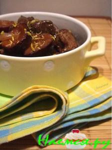 Телятина со сливами