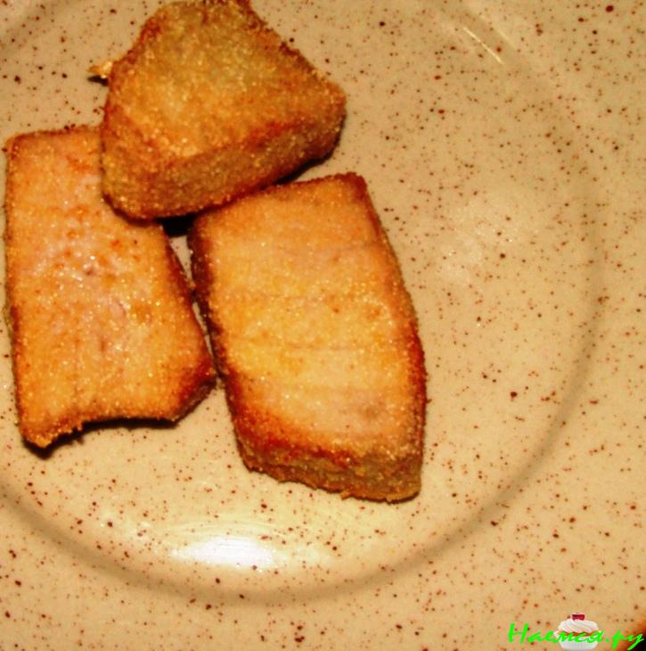 Тунец жареный