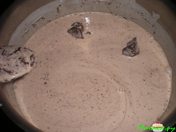 Апельсинно-лимонно-миндальный торт(без муки, жира и сахара) с творожно-шоколадным муссом