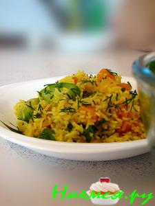 Рис басмати со специями и овощами