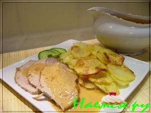 Свинина тушеная в молоке