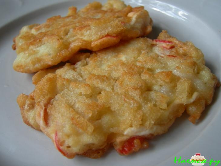 Рыбные оладьи с хлебной корочкой Рыбные оладьи с хлебной корочкой