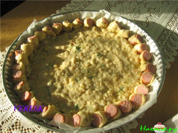 Пицца с белым соусом