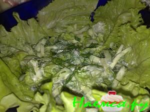 Освежающий зеленый салат