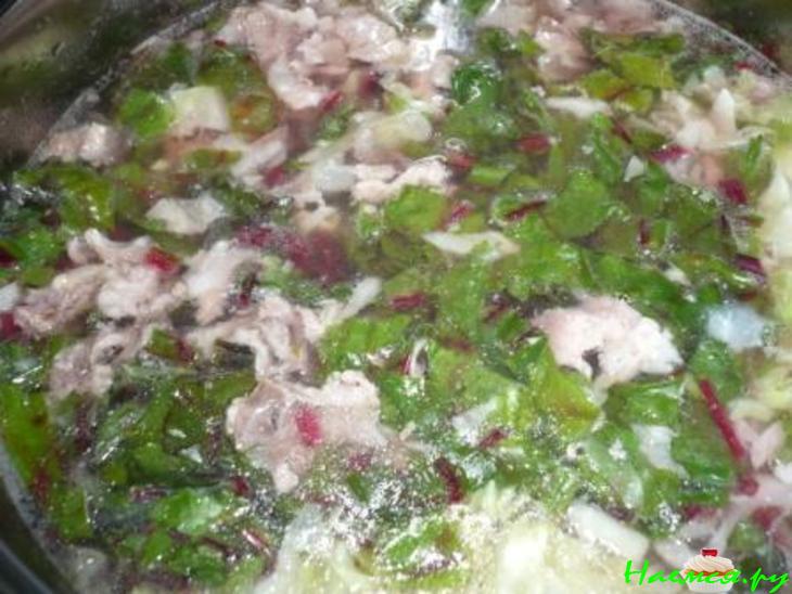 Летний овощной обед (борщ из молодых бурачков и рагу)