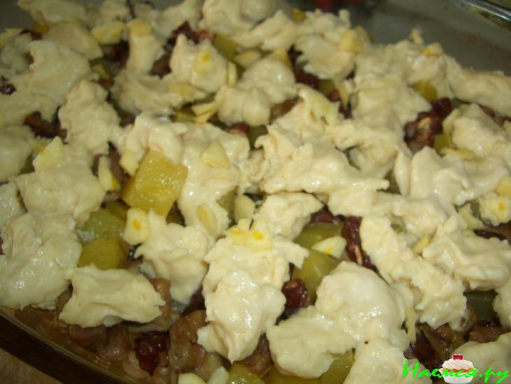 Свинина с фасолью и галушками Свинина с фасолью и галушками