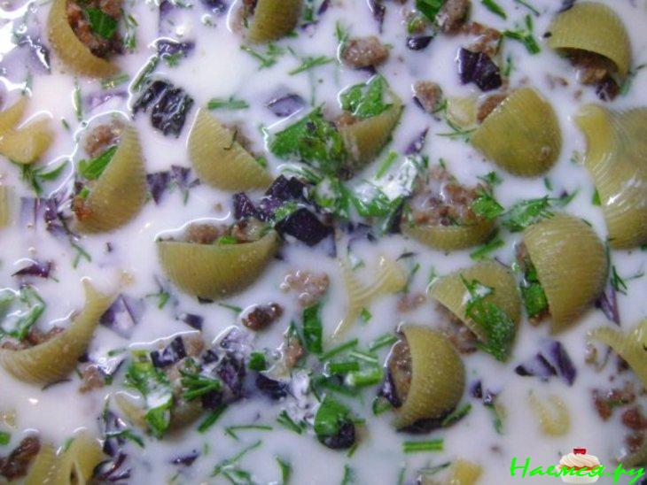 Фаршированные домашним фаршем макароны Фаршированные домашним фаршем макароны