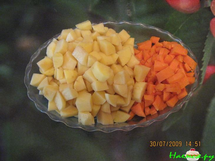 Супчик дня с шампиньонами и лисичками