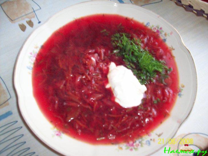 Постный борщ (так готовлю я. Один из вариантов множества борщей)