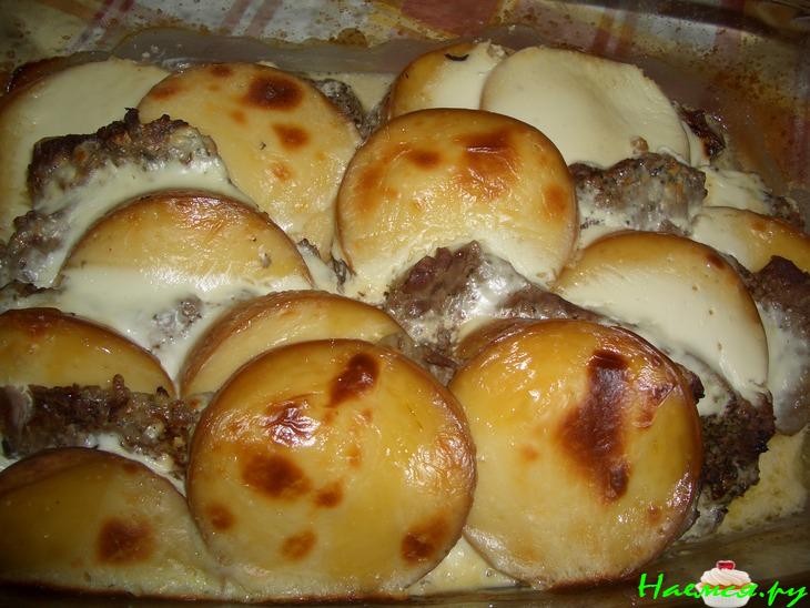 Говядина с колбасным сыром