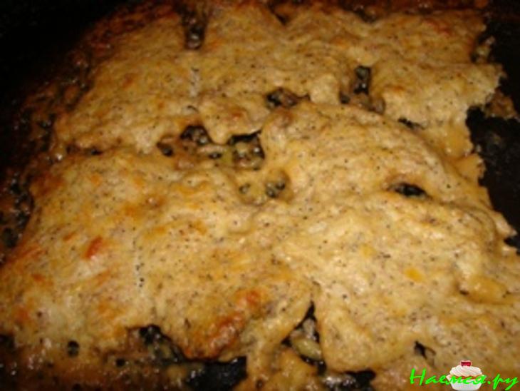 Говядина под сливочно-банановым соусом