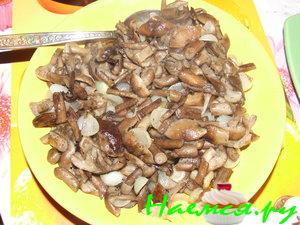 Опята жареные