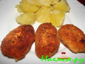 Котлетки из сёмги с творогом и рисом