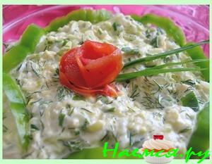 Салат из цукини и яиц Салат из цукини и яиц