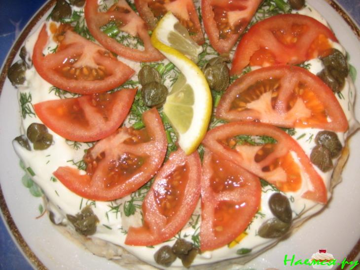 Закусочный торт-лаваш "Опенок"