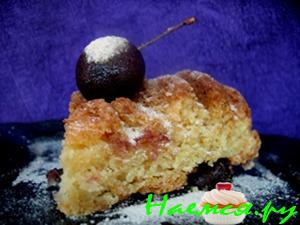 Творожный перевертыш с вишней