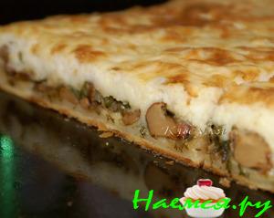 Пирог с грибами и картофелем Пирог с грибами и картофелем