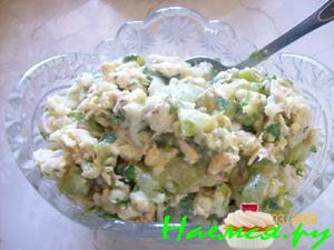 Салат из кабачков и цветной капусты