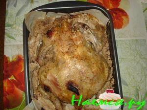 Курица в соли (способ приготовления)