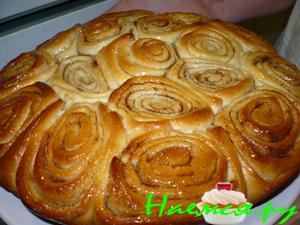 Пирог 'Розовый букет' Пирог 'Розовый букет'