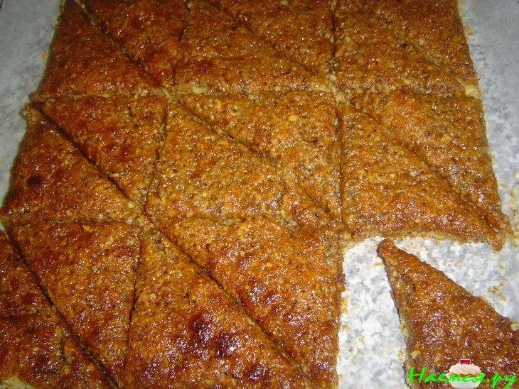 Пирожное "Ореховые треугольнички"