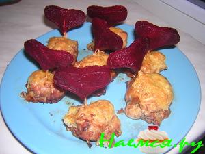 Валентинка - курочка с мандаринкой