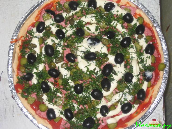 Пицца с каперсами и всем...всем...всем!!!
