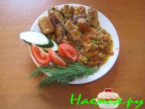 Свиные рёбрышки с кабачком