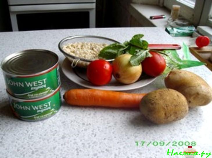 Суп из консервированного тунца (мой вариант) Суп из консервированного тунца (мой вариант)