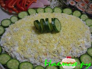 Салат "Любимый" (куриный с грибами)