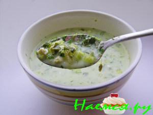 Борщ щавелевый холодный