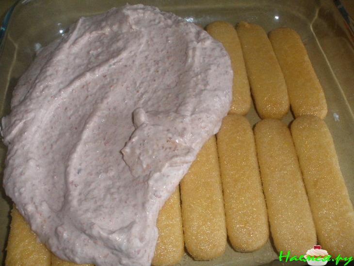 Малиновый тирамису с домашним маскарпоне