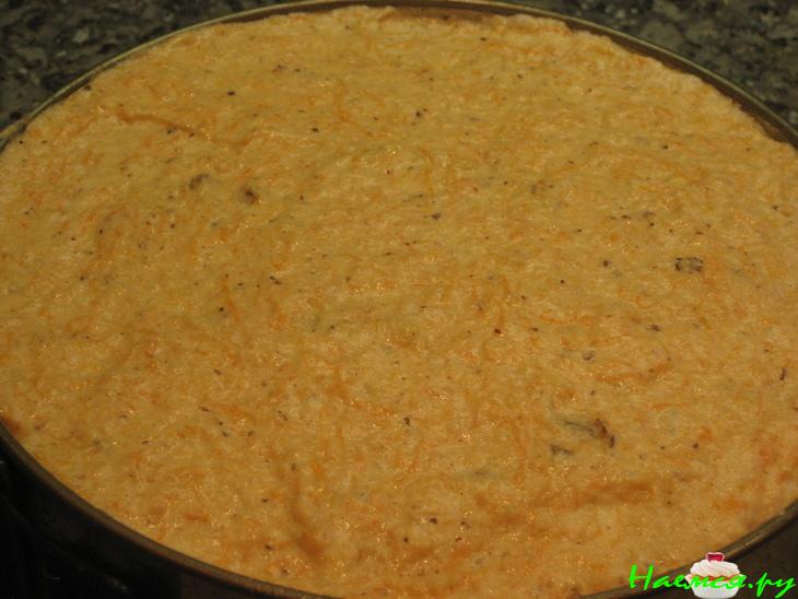 Морковный тортик с белковым кремом