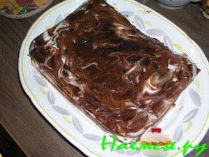 Торт "Сметанник" в какао глазури